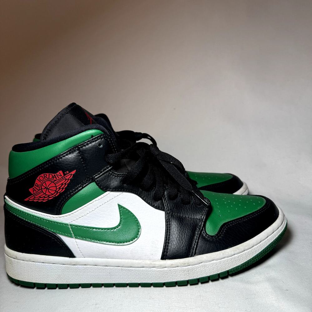 Size 9 - Nike Air Jordan 1 Mid Pine Green Men's Shoes